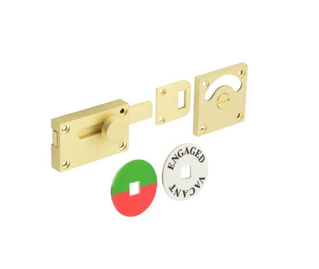 Burlington Indicator Lock Satin Brass