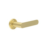 Kensington Door Handles No Rose Satin Brass