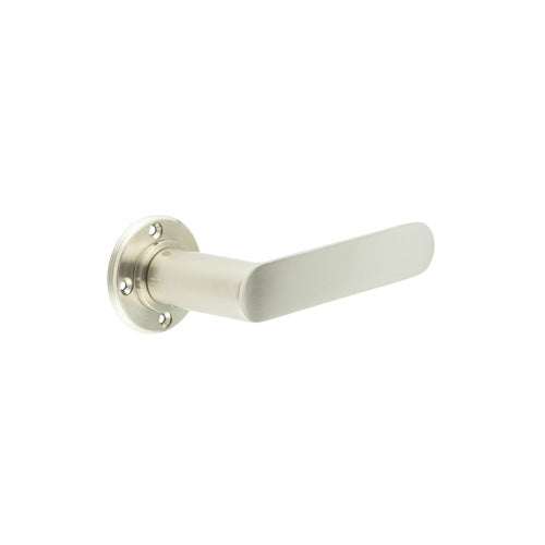 Kensington Door Handles No Rose Satin Nickel