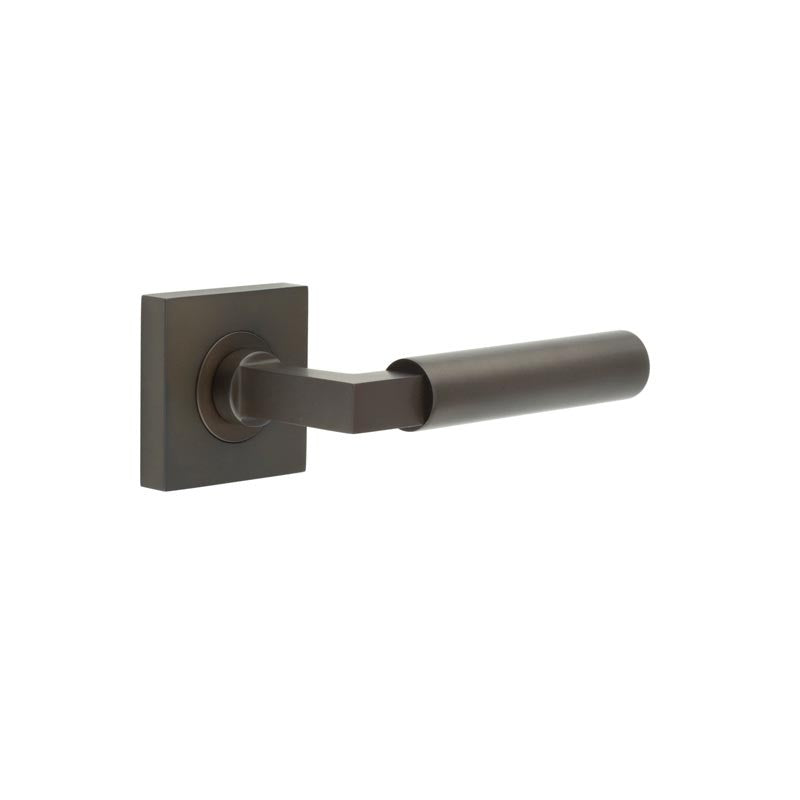 Westminster Door Handles Square Plain Dark Bronze