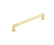 Burlington Westminster Round Cabinet Handles 224mm Satin Brass