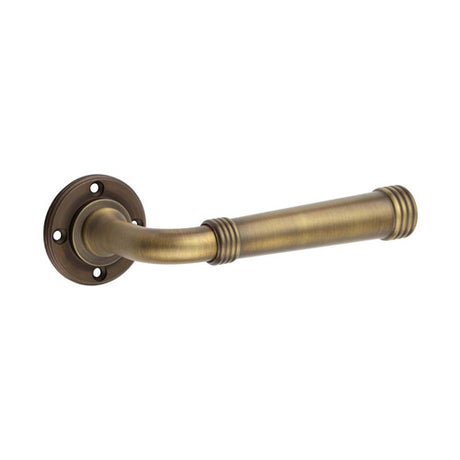 Highgate Door Handles No Rose Antique Brass