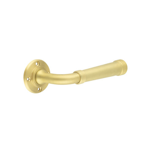 Highgate Door Handles No Rose Satin Brass