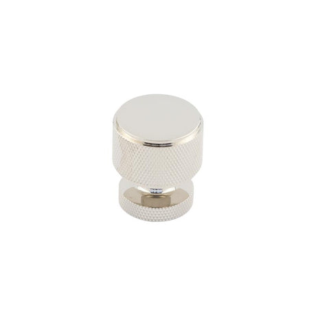 Piccadilly Knurled Cupboard Knobs Polished Nickel