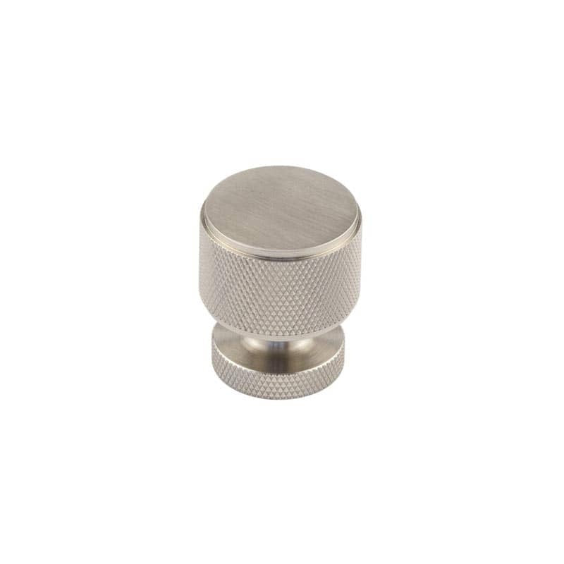 Piccadilly Knurled Cupboard Knobs Satin Nickel