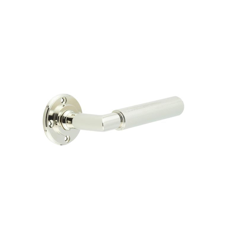 Piccadilly Door Handle Polished Nickel - Roses Sold Separately