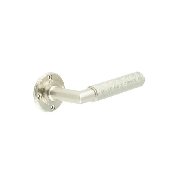 Piccadilly Door Handle Satin Nickel - Roses Sold Separately