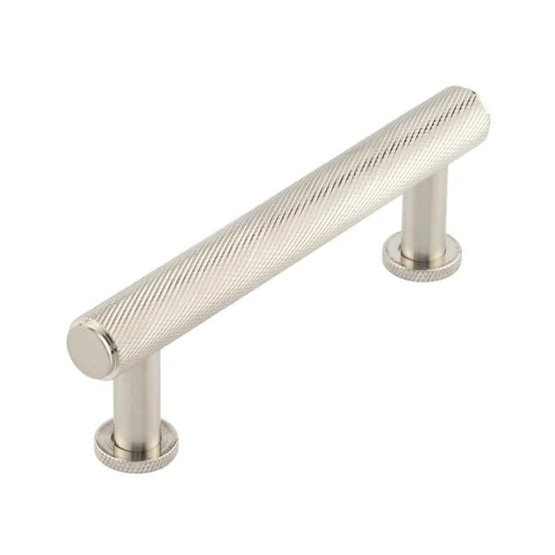 Burlington Piccadilly Knurled Cabinet Handles 96mm Satin Nickel