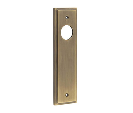 Burlington II Lever Plate Choices Latch Antique Brass