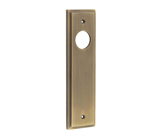 Burlington II Lever Plate Choices Latch Antique Brass