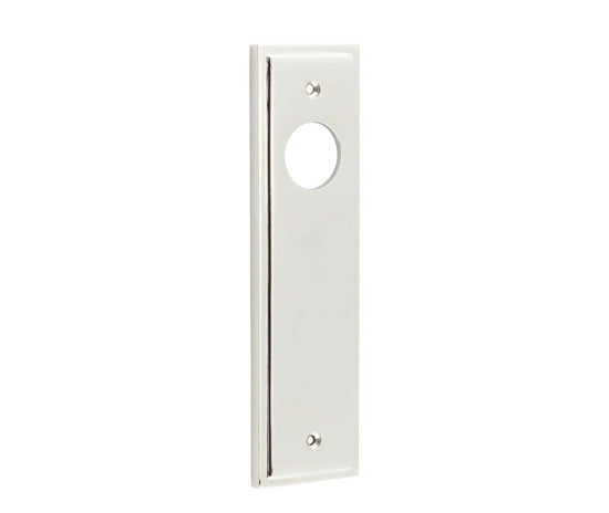 Burlington II Lever Plate Choices Latch Polished Nickel