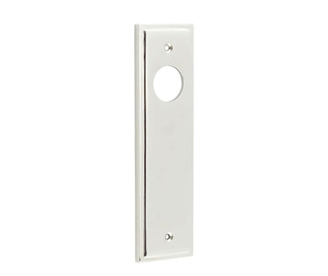 Burlington II Lever Plate Choices Latch Polished Nickel