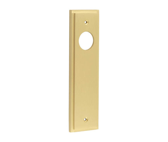 Burlington II Lever Plate Choices Latch Satin Brass