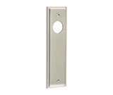 Burlington II Lever Plate Choices Latch Satin Nickel