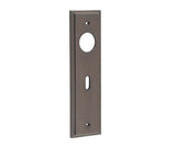 Burlington II Lever Plate Choices Lock Dark Bronze