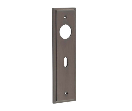Burlington II Lever Plate Choices Lock Dark Bronze