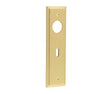 Burlington II Lever Plate Choices Lock Satin Brass