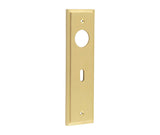 Burlington II Lever Plate Choices Lock Satin Brass