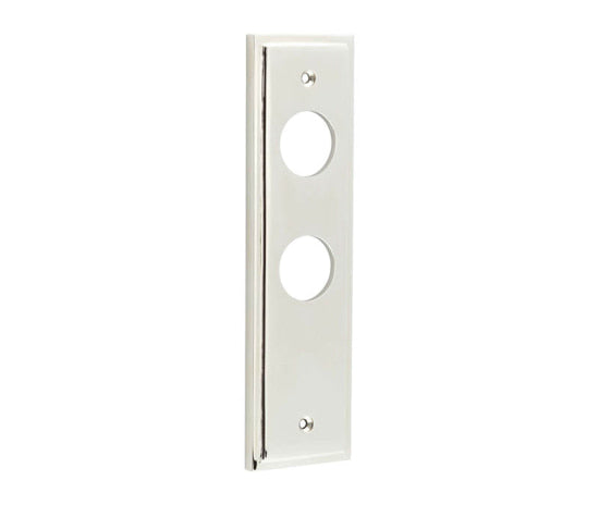 Burlington II Lever Plate Choices Bathroom Polished Nickel
