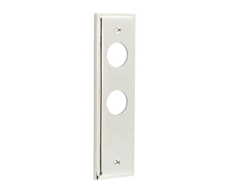 Burlington II Lever Plate Choices Bathroom Polished Nickel