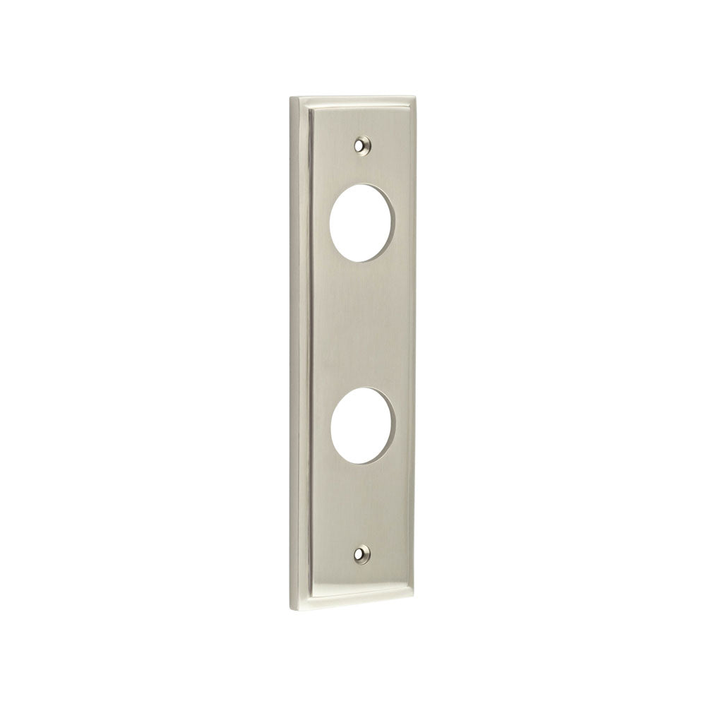 Burlington II Lever Plate Choices Bathroom Satin Nickel