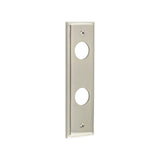 Burlington II Lever Plate Choices Bathroom Satin Nickel