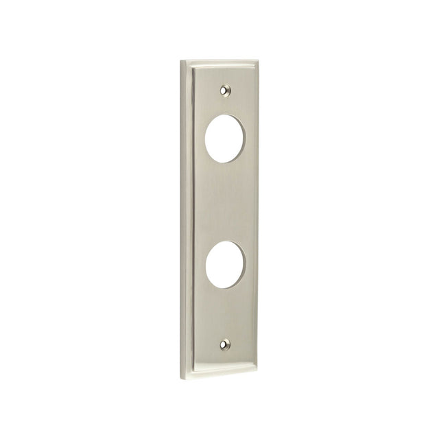 Burlington II Lever Plate Choices Bathroom Satin Nickel