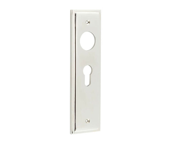 Burlington II Lever Plate Choices Euro Polished Nickel