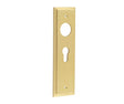 Burlington II Lever Plate Choices Euro Satin Brass