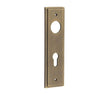 Burlington II Lever Plate Choices Din Euro Antique Brass
