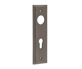 Burlington II Lever Plate Choices Din Euro Dark Bronze