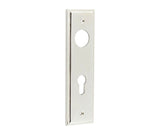 Burlington II Lever Plate Choices Din Euro Polished Nickel