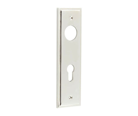 Burlington II Lever Plate Choices Din Euro Polished Nickel