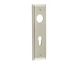 Burlington II Lever Plate Choices Din Euro Satin Nickel