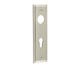 Burlington II Lever Plate Choices Din Euro Satin Nickel
