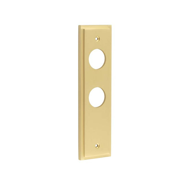 Burlington II Lever Plate Choices Din Bathroom Satin Brass