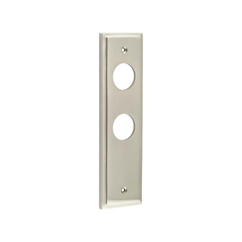 Burlington II Lever Plate Choices Din Bathroom Satin Nickel