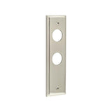 Burlington II Lever Plate Choices Din Bathroom Satin Nickel