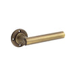 Richmond Antique Brass Lever on Rose Door Handle Antique Brass - Roses Sold Separately