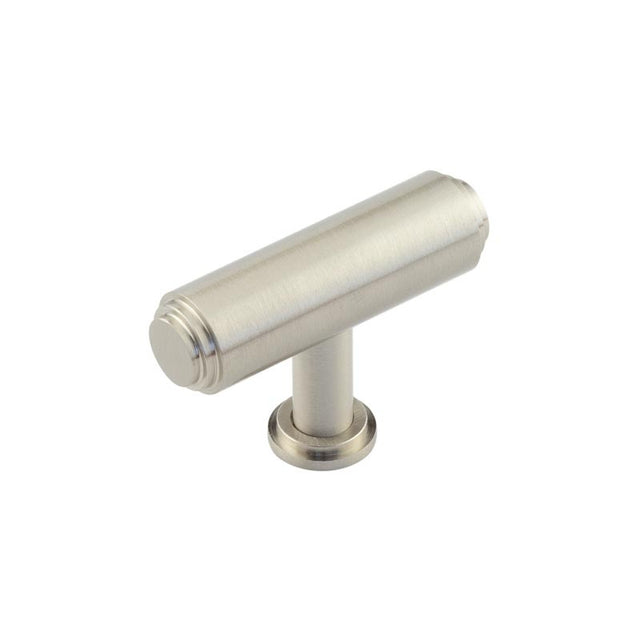 Belgrave T Bar Stepped Cupboard Knobs Satin Nickel