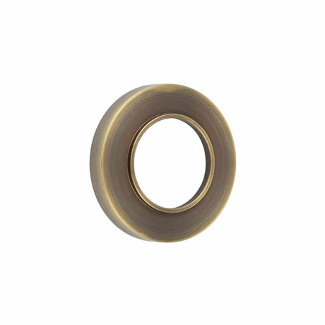 Burlington Plain Outer Roses Antique Brass