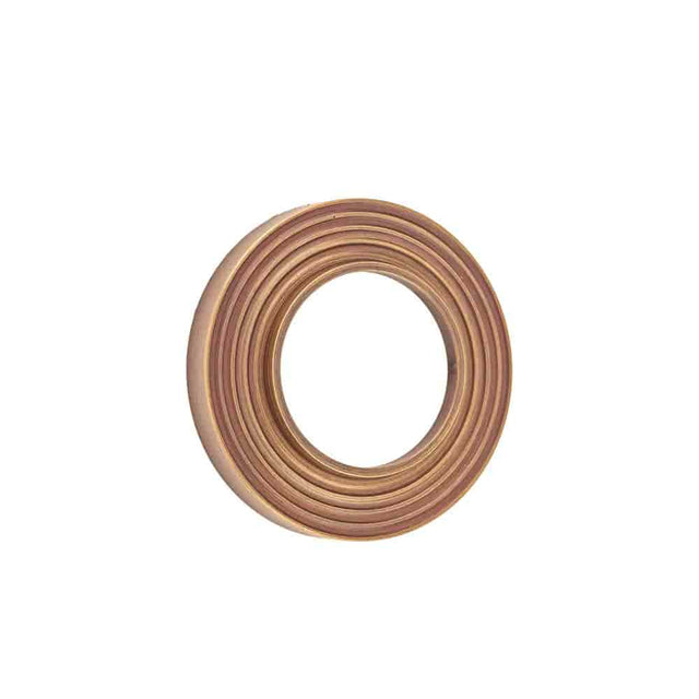 Burlington Reeded Outer Roses Antique Brass
