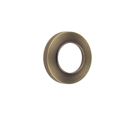 Burlington Knurled Outer Rose Antique Brass