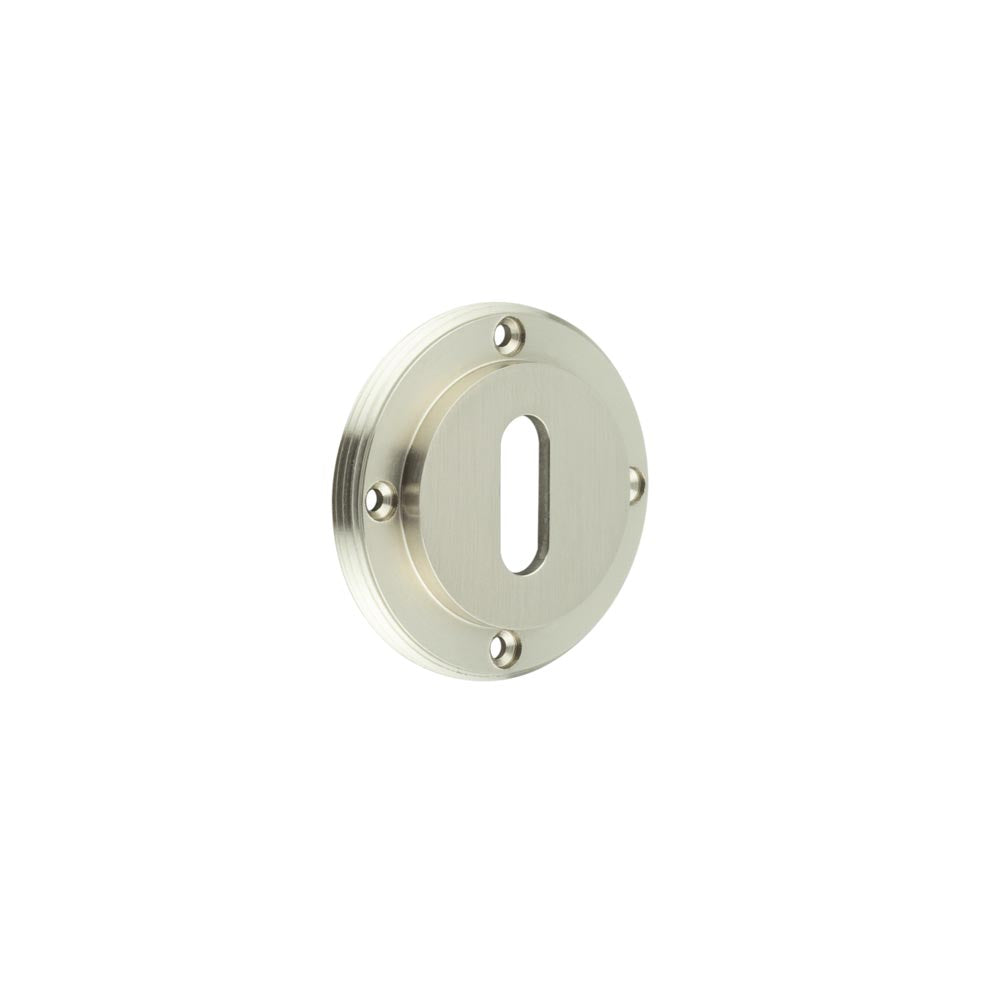 Burlington Standard Keyway Escutcheons No Rose Satin Nickel