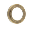 Burlington Stepped Outer Roses for Escutcheons Antique Brass