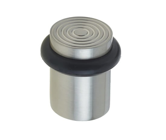 Burlington Reeded Door Stops Satin Nickel