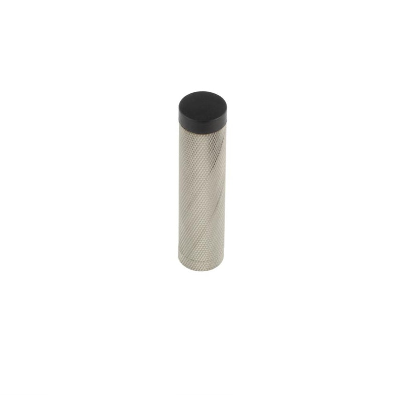 Burlington Knurled Wall Mounted Doorstops No Rose Satin Nickel