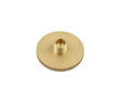 Burlington Knurled Bases to Suit Wall Mounted Doorstops 50mm Dia Satin Brass