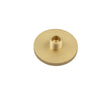 Burlington Knurled Bases to Suit Wall Mounted Doorstops 50mm Dia Satin Brass