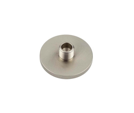 Burlington Knurled Bases to Suit Wall Mounted Doorstops 50mm Dia Satin Nickel